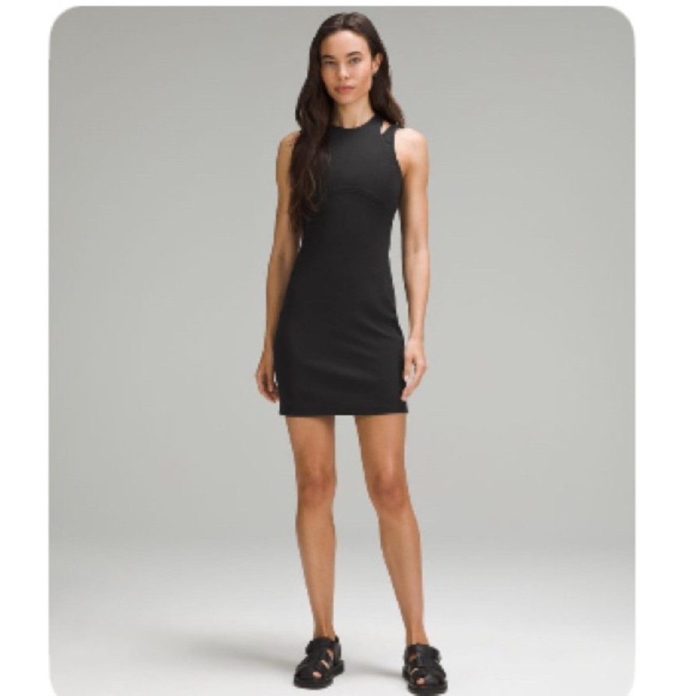 Lululemon Ribbed Cotton Modal Cut-Out Dress